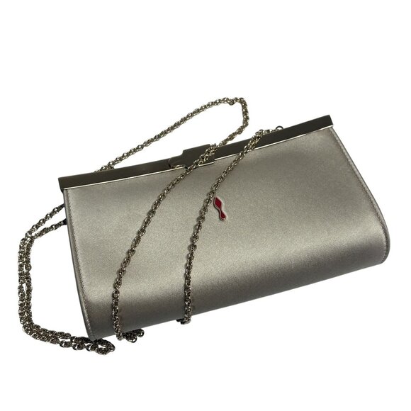 Christian Louboutin Palmette Clutch in Oyster - Picture 11 of 13